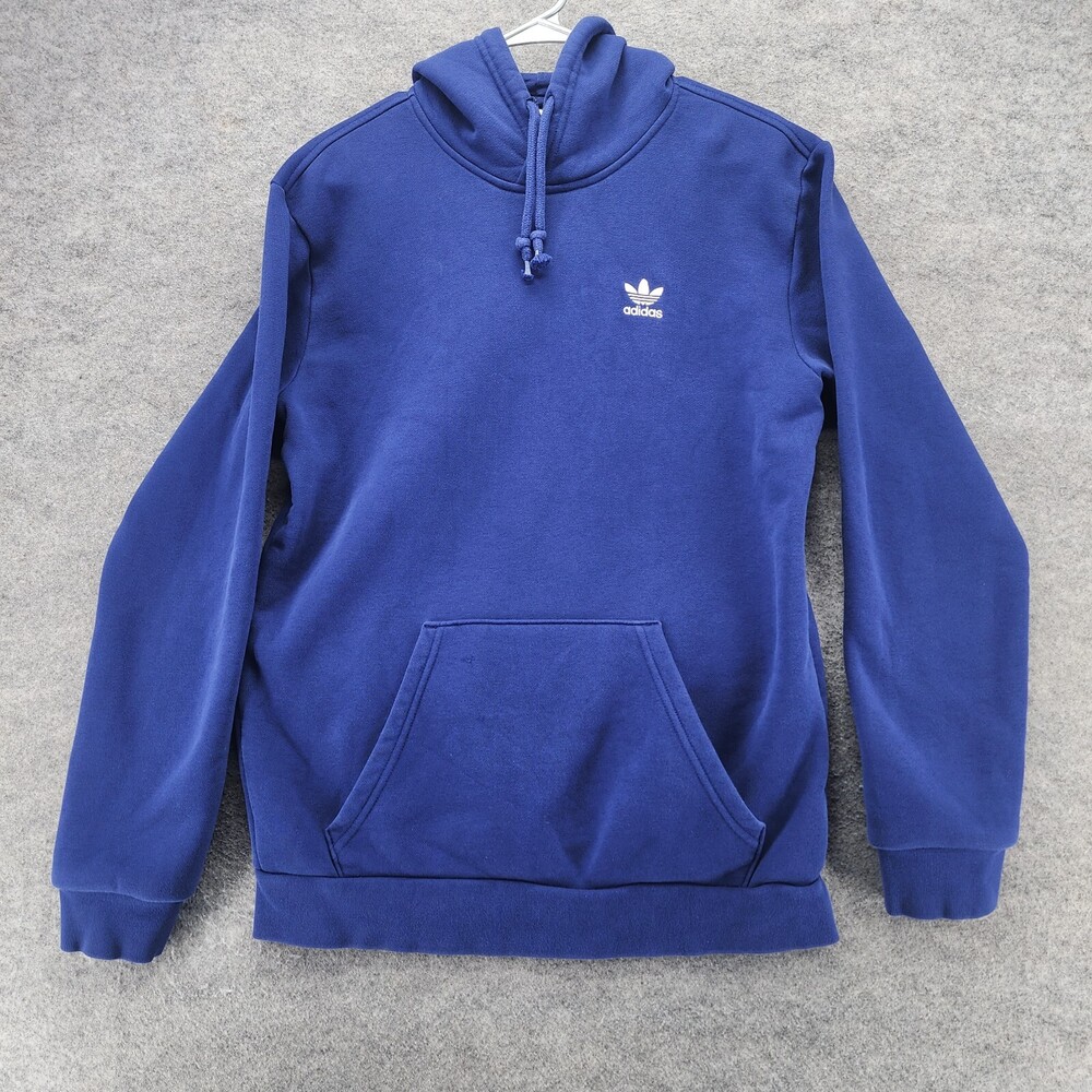 Adidas Hoodie Mens Small Blue Hooded Sweatshirt Primegreen